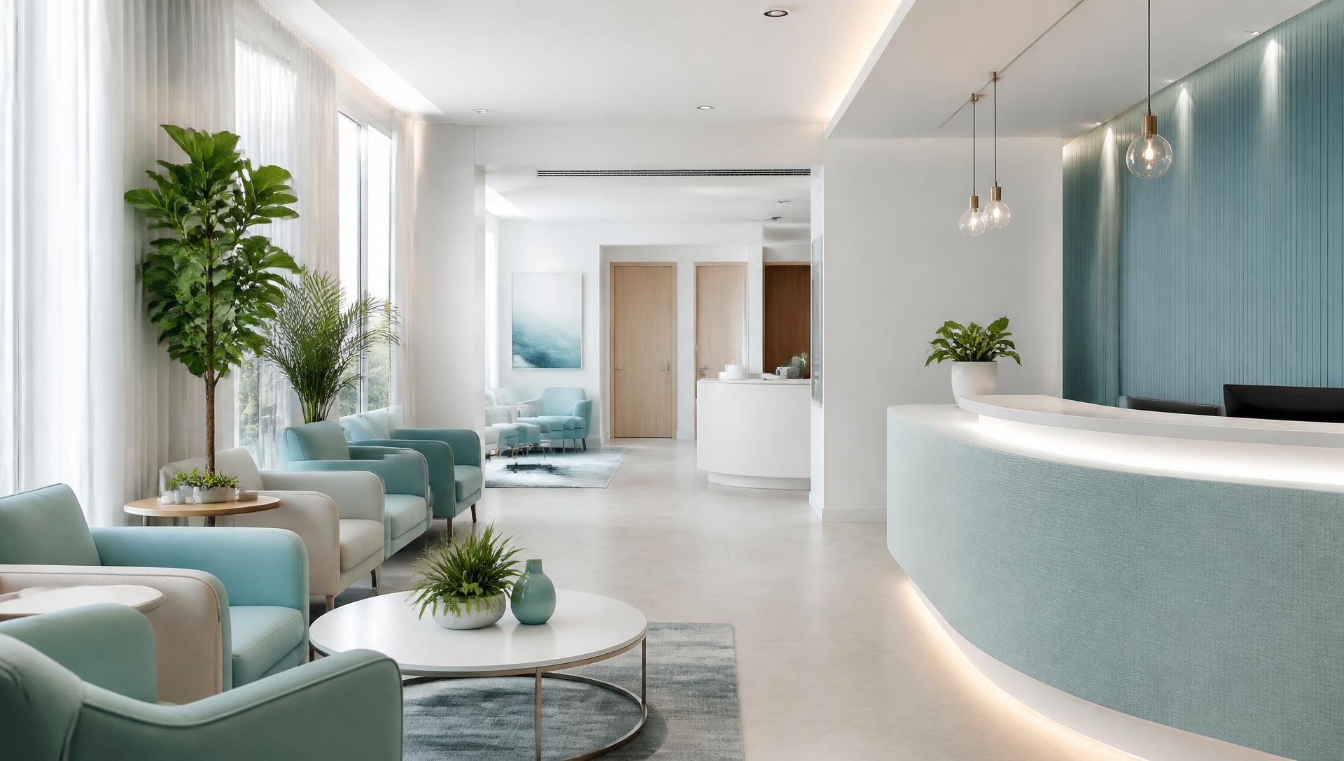Reception and waiting area at Reynold Medical Center
